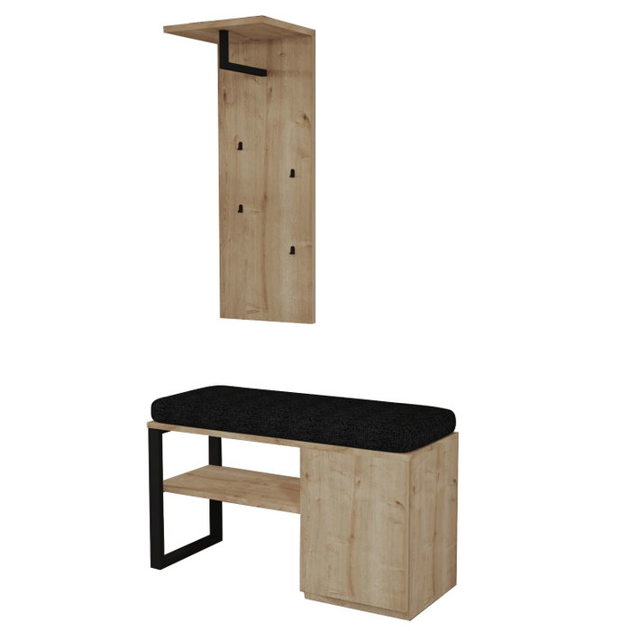 Hanah Home Lion - Sapphire Oak Set de Soporte para Pasillo